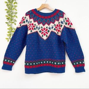 90’s Eddie Bauer Fair Isle Winter Sweater UGLY CHRISTMAS HOLIDAY